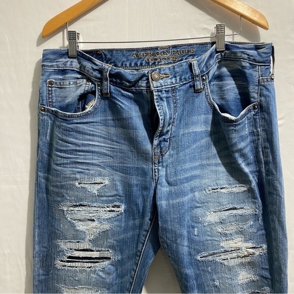 American Eagle Men’s faded ripped jeans size 36 - Picture 14 of 15